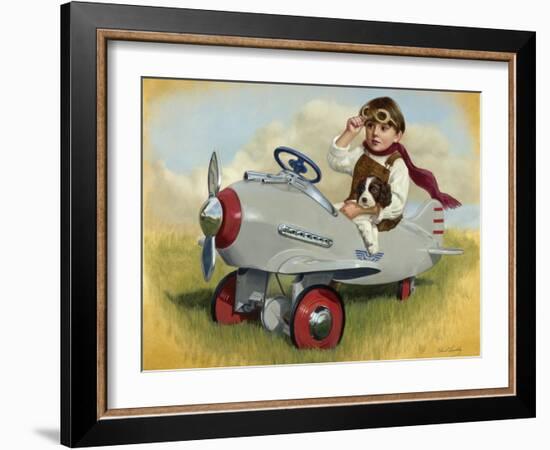 1941 Steelcraft Pursuit Plane-David Lindsley-Framed Giclee Print