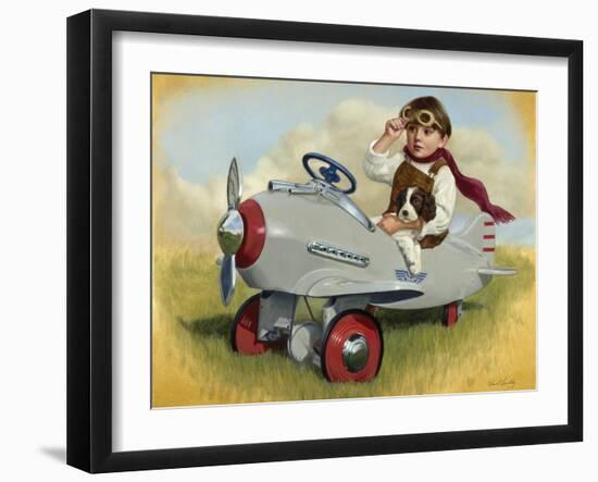 1941 Steelcraft Pursuit Plane-David Lindsley-Framed Giclee Print