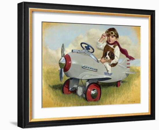 1941 Steelcraft Pursuit Plane-David Lindsley-Framed Giclee Print