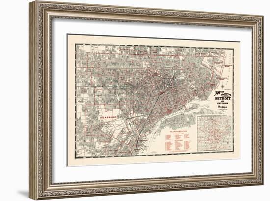 1943, Detroit, Michigan-null-Framed Giclee Print