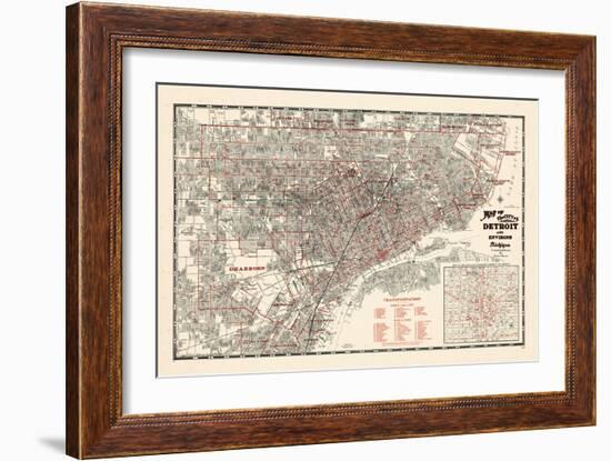 1943, Detroit, Michigan-null-Framed Giclee Print