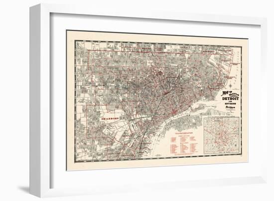 1943, Detroit, Michigan-null-Framed Giclee Print