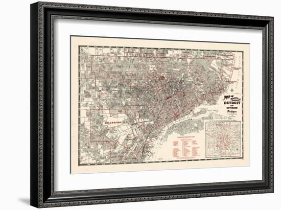 1943, Detroit, Michigan-null-Framed Giclee Print