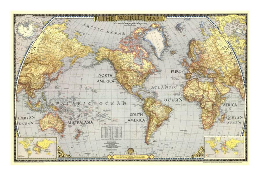Map Of The World National Geographic 88 World Maps
