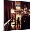 1945: Rainy Night in Times Square with Neon and Billboards, New York, NY-Andreas Feininger-Mounted Photographic Print