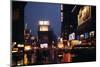 1945: Times Square at Night after Rain, New York, NY-Andreas Feininger-Mounted Photographic Print