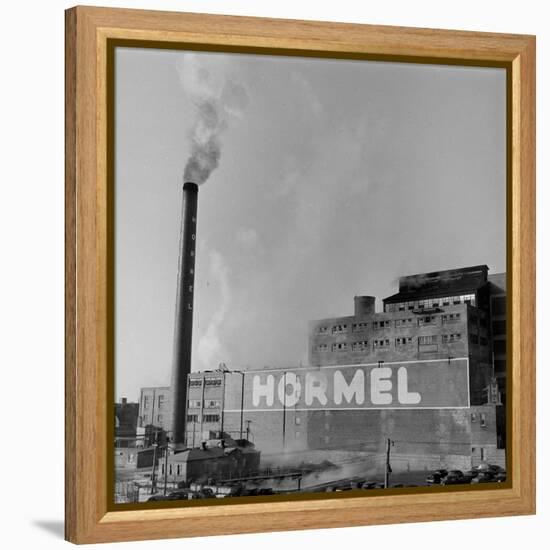 1946: Exterior of the Hormel Foods Corporation Meat Factory, Austin, Minnesota-Wallace Kirkland-Framed Premier Image Canvas