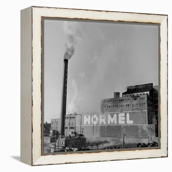 1946: Exterior of the Hormel Foods Corporation Meat Factory, Austin, Minnesota-Wallace Kirkland-Framed Premier Image Canvas
