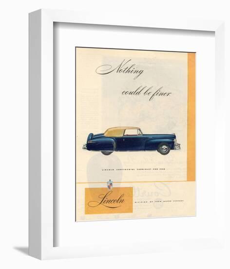 1946 Lincoln Continental Cabri-null-Framed Premium Giclee Print