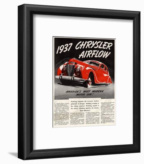 1947 Chrysler Airflow-null-Framed Art Print