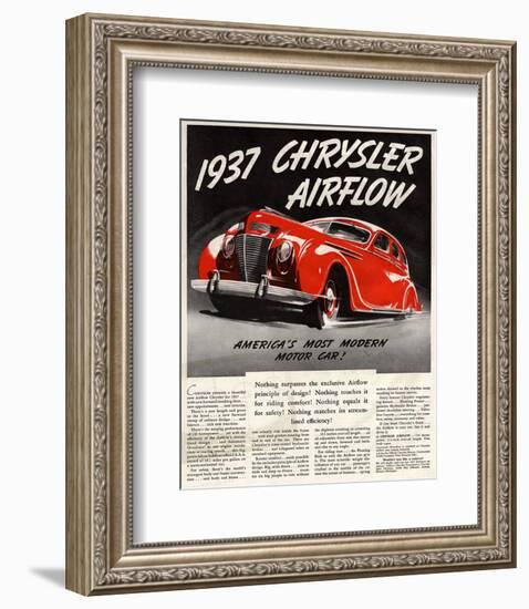 1947 Chrysler Airflow-null-Framed Art Print