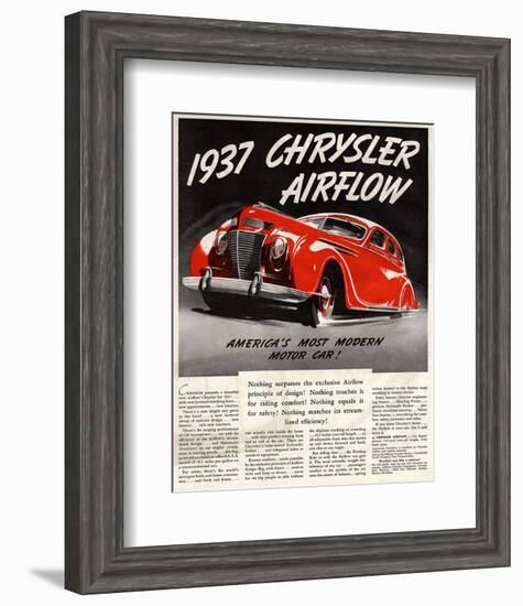 1947 Chrysler Airflow-null-Framed Art Print