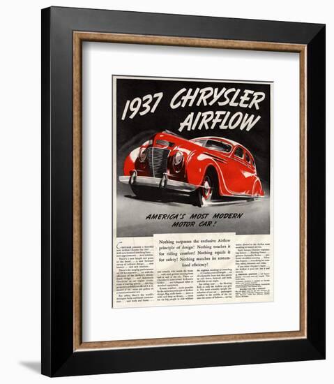 1947 Chrysler Airflow-null-Framed Art Print