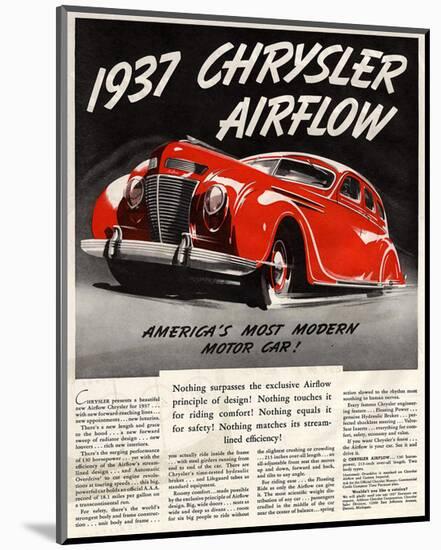 1947 Chrysler Airflow-null-Mounted Art Print