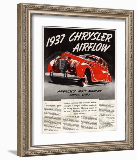 1947 Chrysler Airflow-null-Framed Art Print