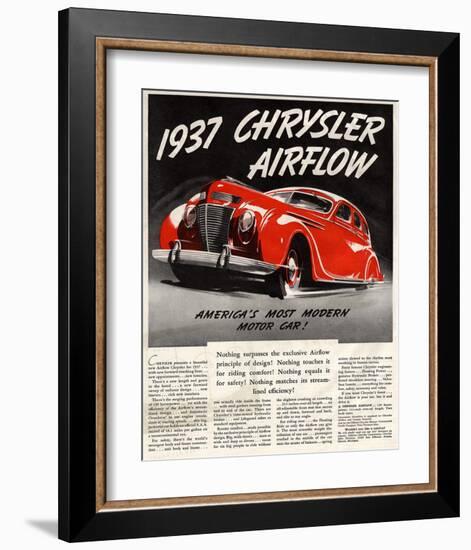 1947 Chrysler Airflow--Framed Art Print