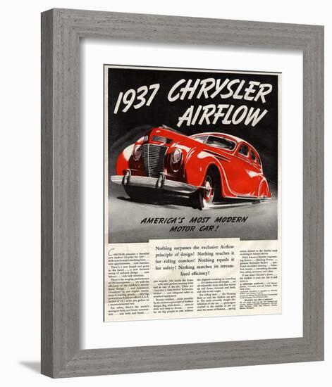 1947 Chrysler Airflow-null-Framed Art Print