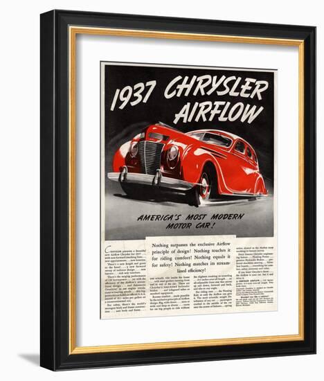 1947 Chrysler Airflow-null-Framed Art Print