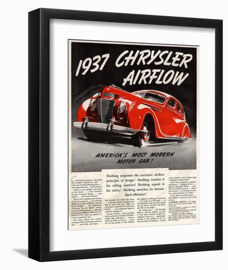 1947 Chrysler Airflow-null-Framed Art Print