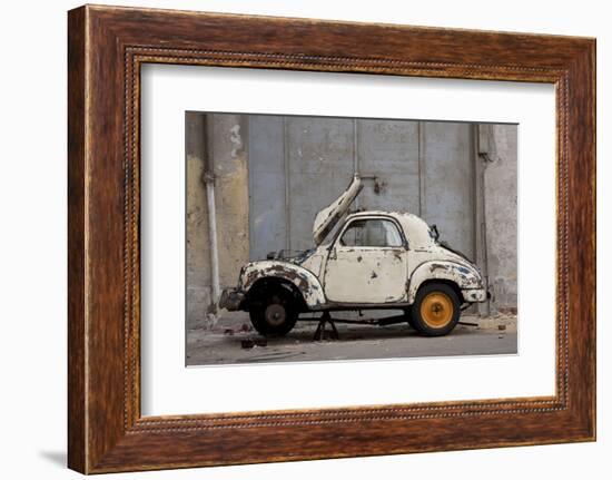1948 Fiat Torbelino Car, Restoration Project, Alexandria, Egypt-Peter Adams-Framed Photographic Print