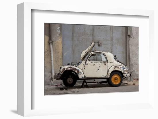 1948 Fiat Torbelino Car, Restoration Project, Alexandria, Egypt-Peter Adams-Framed Photographic Print