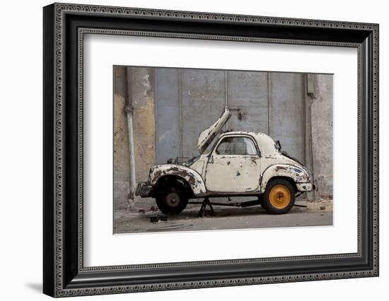 1948 Fiat Torbelino Car, Restoration Project, Alexandria, Egypt-Peter Adams-Framed Photographic Print