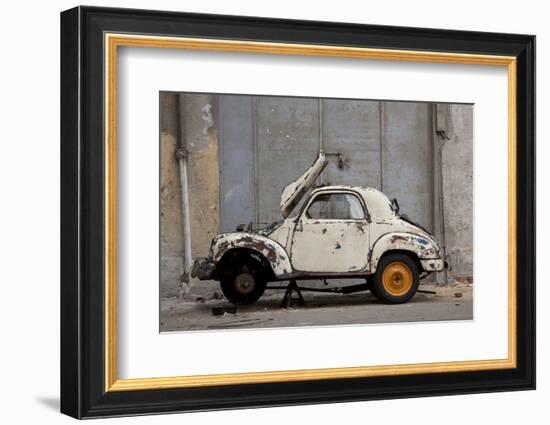 1948 Fiat Torbelino Car, Restoration Project, Alexandria, Egypt-Peter Adams-Framed Photographic Print