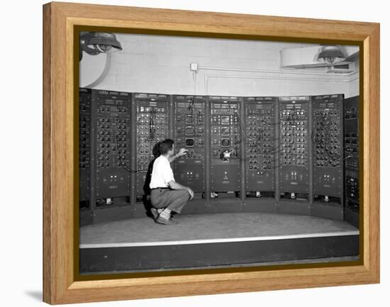 1949 Computer Used by Rocket Scientists at Lewis Flight Propulsion Laboratory, Cleveland, Ohio-null-Framed Stretched Canvas