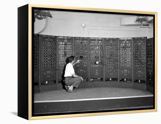 1949 Computer Used by Rocket Scientists at Lewis Flight Propulsion Laboratory, Cleveland, Ohio-null-Framed Stretched Canvas