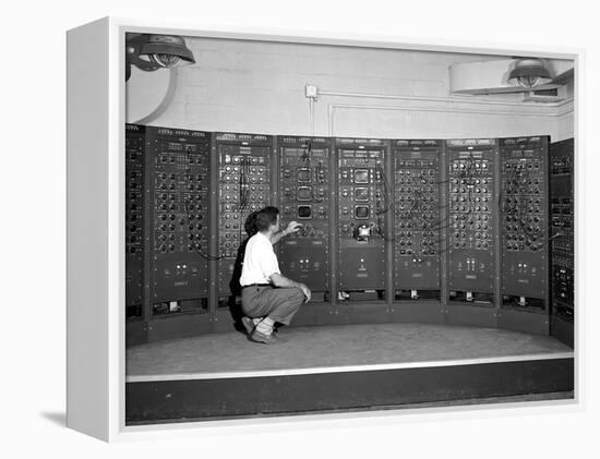 1949 Computer Used by Rocket Scientists at Lewis Flight Propulsion Laboratory, Cleveland, Ohio-null-Framed Stretched Canvas