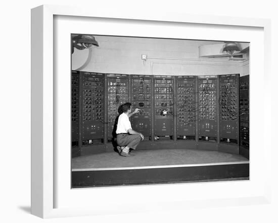 1949 Computer Used by Rocket Scientists at Lewis Flight Propulsion Laboratory, Cleveland, Ohio-null-Framed Photo