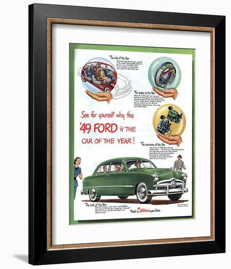 1949 Ford - … Car of the Year-null-Framed Art Print