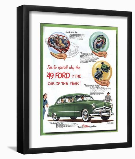 1949 Ford - … Car of the Year-null-Framed Art Print