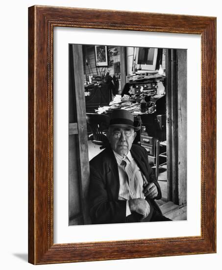 1949: Jess Motlow, Owner of Jack Daniels Distillery, Tennessee-Ed Clark-Framed Photographic Print