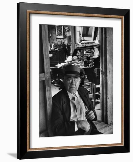 1949: Jess Motlow, Owner of Jack Daniels Distillery, Tennessee-Ed Clark-Framed Photographic Print