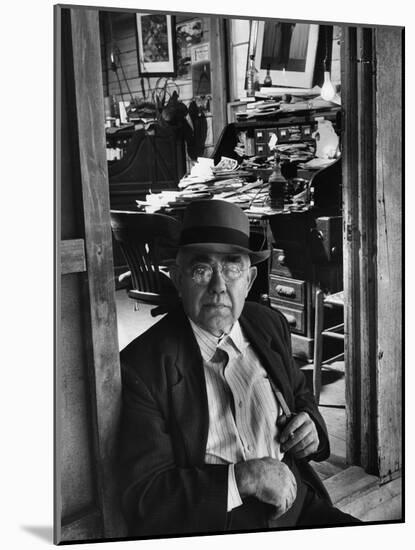 1949: Jess Motlow, Owner of Jack Daniels Distillery, Tennessee-Ed Clark-Mounted Photographic Print