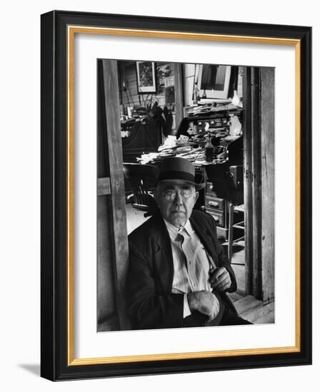 1949: Jess Motlow, Owner of Jack Daniels Distillery, Tennessee-Ed Clark-Framed Photographic Print