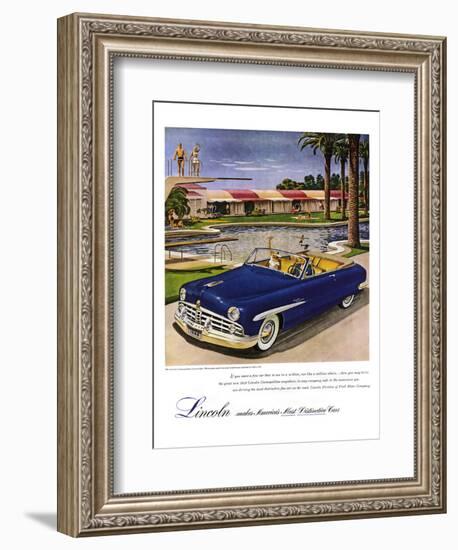 1949 Lincoln Cosmopolitan-null-Framed Art Print