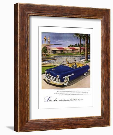 1949 Lincoln Cosmopolitan-null-Framed Art Print