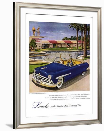 1949 Lincoln Cosmopolitan-null-Framed Art Print