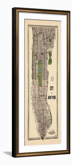1949, Manhattan composite, 1949, New York, United States-null-Framed Giclee Print
