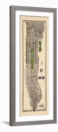 1949, Manhattan composite, 1949, New York, United States-null-Framed Giclee Print