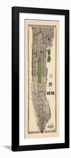 1949, Manhattan composite, 1949, New York, United States-null-Framed Giclee Print