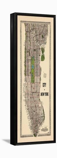 1949, Manhattan composite, 1949, New York, United States-null-Framed Premier Image Canvas