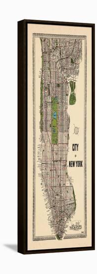 1949, Manhattan composite, 1949, New York, United States-null-Framed Premier Image Canvas