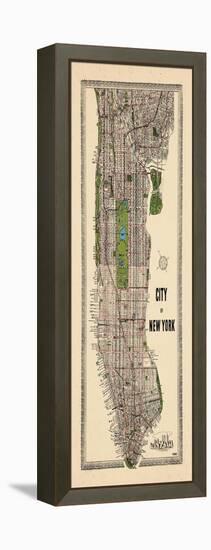 1949, Manhattan composite, 1949, New York, United States-null-Framed Premier Image Canvas