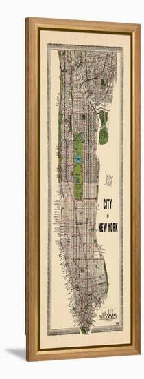 1949, Manhattan composite, 1949, New York, United States-null-Framed Premier Image Canvas