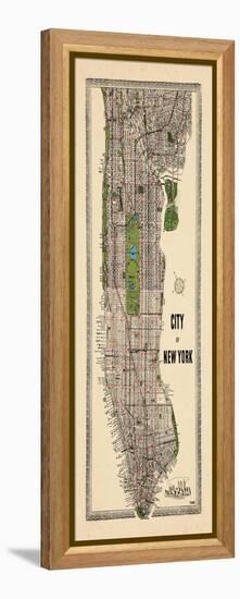 1949, Manhattan composite, 1949, New York, United States-null-Framed Premier Image Canvas