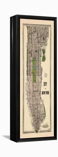 1949, Manhattan composite, 1949, New York, United States-null-Framed Premier Image Canvas
