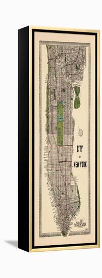 1949, Manhattan composite, 1949, New York, United States-null-Framed Premier Image Canvas